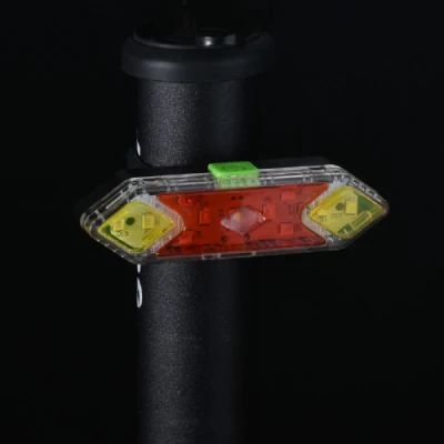 Fanali posteriori di avvertimento notturno per ciclismo Lampada a lunga durata, Fanale posteriore per bici Impermeabile USB ricaricabile Mountain bike Luci posteriori Wbb18313