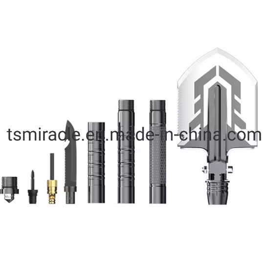 Diversi tipi di accessori per strumenti militari multifunzione Pala tattica compatta multiuso per esterni